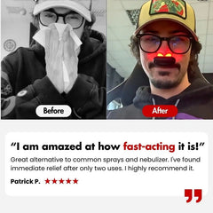 Drug-Free Red Light Therapy Device for Colds, Sinus & Allergy Relief