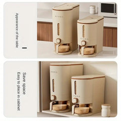 Airtight Rice Storage Container – Heavy-Duty Grain Bin with Flip Lid (Large & Small Sizes)