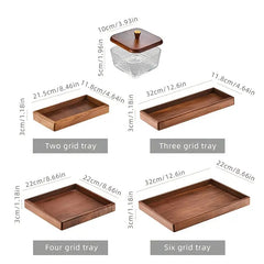 Glass Serving Tray Set with Square Lattice Lid & Golden Knob – Elegant Multi-Use Display Dish