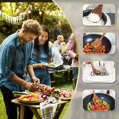 3pcs Teak Wooden Spoon Set – Non-Stick, Heat-Resistant & Ergonomic Cooking and Serving Spoons