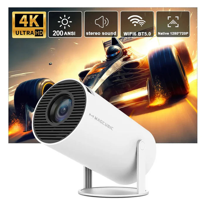 Magcubic HY300 Pro Projector 1080P Mini Portable | 4K Support Android 11 WiFi6 BT5.0 | 200 ANSI Home Theater & Outdoor
