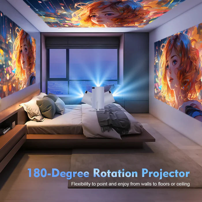 Magcubic HY300 Pro Projector 1080P Mini Portable | 4K Support Android 11 WiFi6 BT5.0 | 200 ANSI Home Theater & Outdoor