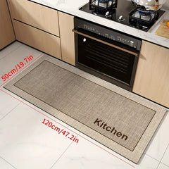 Dark Aroma Artificial Leather Kitchen Mat – Non-Slip, Soft & Durable Floor Mat