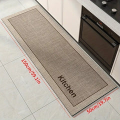 Dark Aroma Artificial Leather Kitchen Mat – Non-Slip, Soft & Durable Floor Mat