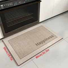 Dark Aroma Artificial Leather Kitchen Mat – Non-Slip, Soft & Durable Floor Mat