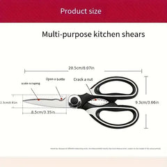 Stainless Steel Kitchen Shears – Sharp & Durable Scissors for Poultry, Fish & Meal Prep