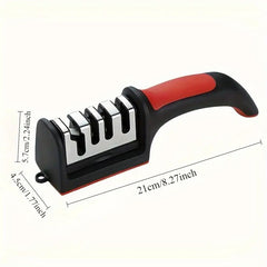 4-Level Multi-Functional Knife Sharpener – Tungsten, Ceramic & ABS Stones for Kitchen Use