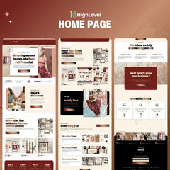 Minimalist GoHighLevel (GHL) eCommerce Website Template | High-Converting Brand Design