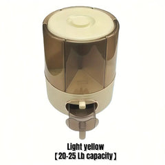 360° Rotating Rice & Grain Dispenser – 6-Compartment Airtight Organizer with Measuring Cup