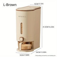 Airtight Rice Storage Container – Heavy-Duty Grain Bin with Flip Lid (Large & Small Sizes)