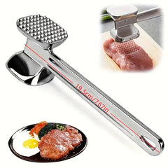 Heavy-Duty Stainless Steel Meat Hammer – Double-Sided Tenderizer for Beef, Chicken & Pork
