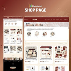 Minimalist GoHighLevel (GHL) eCommerce Website Template | High-Converting Brand Design