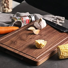 Acacia Wood Cutting Board – Solid, Grooved, Multi-Purpose Kitchen & Serving Board (3 Sizes)