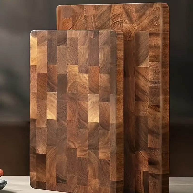 Heavy-Duty Wood Chopping Board – Non-Porous, Moisture-Resistant Kitchen Cutting Board (28×18cm)